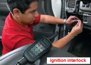 An ignition interlock requires the driver to blow into a breath test device to check the person's BAC level. If any alcohol is detected the vehicle will not start.